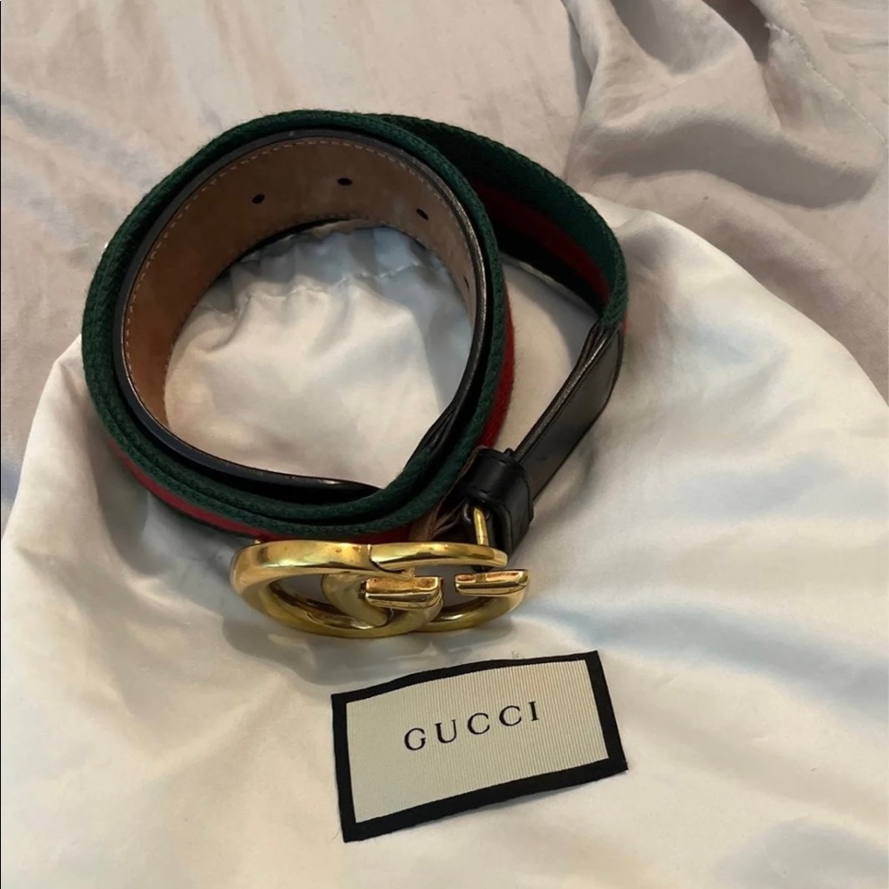 Gucci GG belt with dust bag
